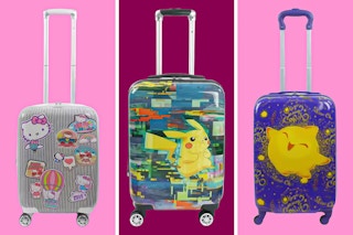 Character suitcases at Home Depot: Hello Kitty, Pokemon & Disney Wish