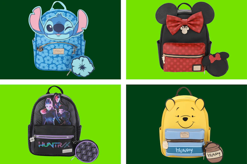 licensed character mini backpacks collage