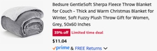 Bedsure Sherpa Fleece Throw Blanket
