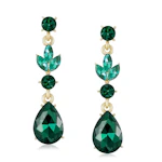 Teardrop Rhinestone Dangle Earrings