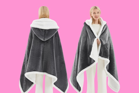 Heated Shawl Blanket Hoodie, Now $30 With Amazon Coupon