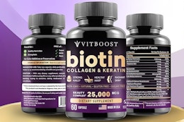 Biotin Hair Vitamins, as Low as $11.97 After Amazon Coupon (Reg. $30) card image