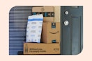 amazon packages outside a door