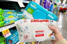 Huggies or Pampers Baby Wipes, Only $1.99 at Kroger With 5X Digital Coupons card image