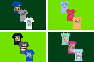 a collage of kids graphic tees