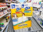 bounty and charmin products on walgreens cart