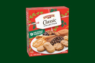 pepperidge farm cookies on a green background