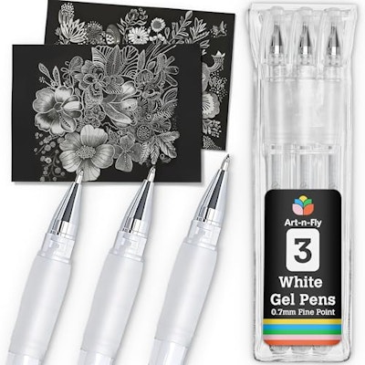 White Gel Pens, 3 ct