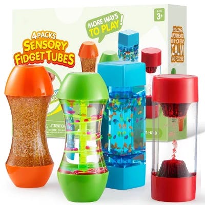 Sensory Fidget Tubes 4-Pack