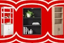 3 bookcases together