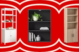 3 bookcases together