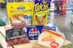 kroger bogo free groceries on store shelf