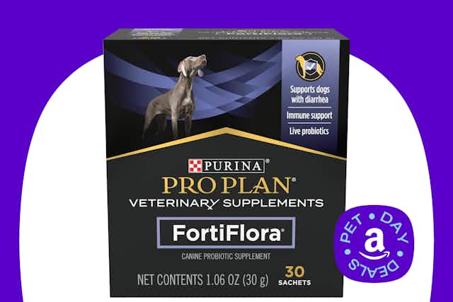 Purina Dog Probiotic Supplements and More, as Low as $11.39 for Amazon Pet Day card image