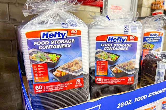 Get 30 Hefty Food Storage Containers With Lids for $6.98 at Sam's Club card image