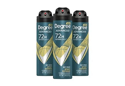 Degree Dry Spray 3-Pack