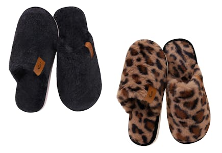 Women's Memory Foam Fuzzy Slippers