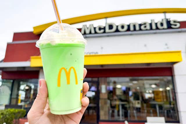 McDonald's Shamrock Shake Is Back for $4 (It's $1 More This Year) card image