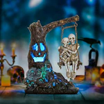Halloween Skull Statue