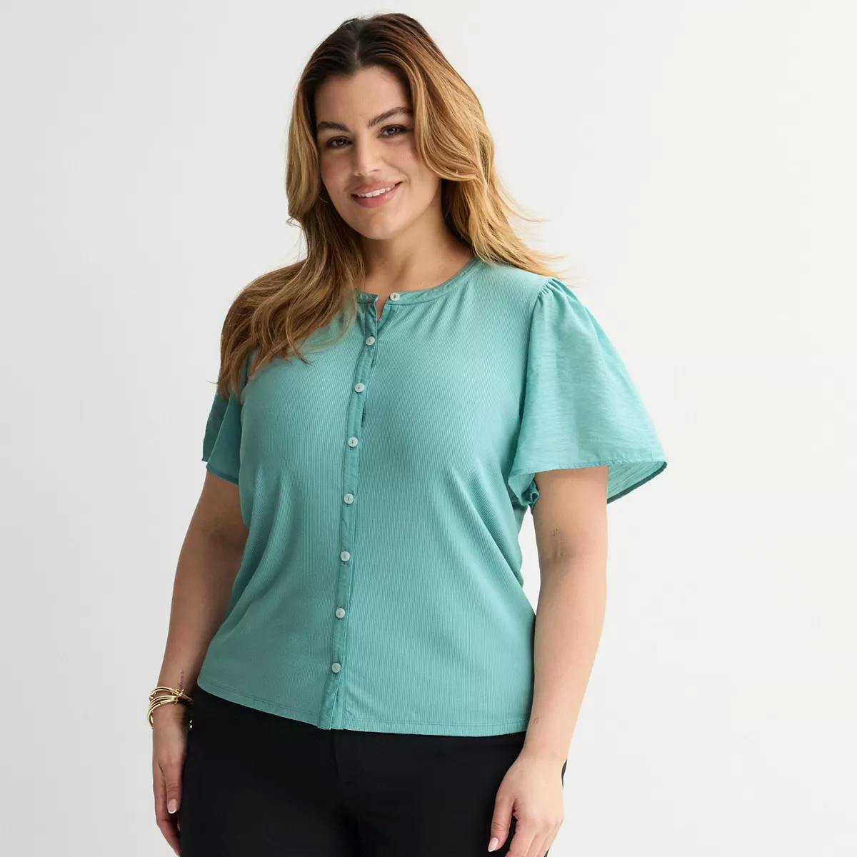 Nine West Women's Plus Size Top
