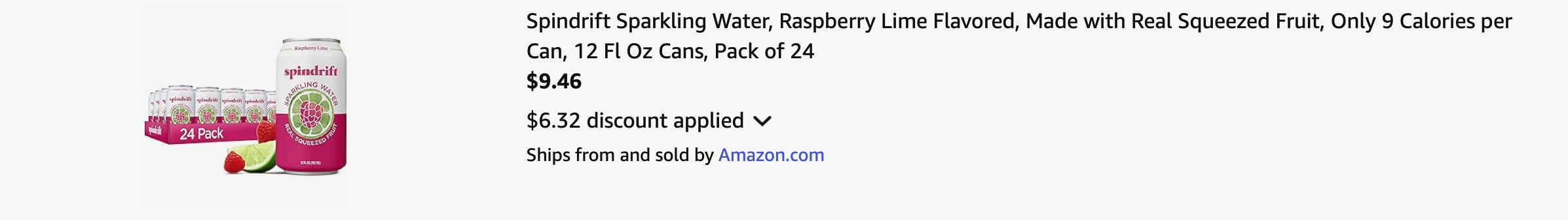 Amazon Spindrift Sparkling Water 2025 2