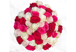 50-Stem Shades of Pink Roses