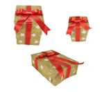 Snowflake Gift Box Yard Art Decor