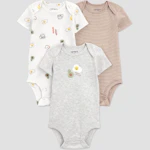 Baby Short Sleeve Bodysuit 3-Pack