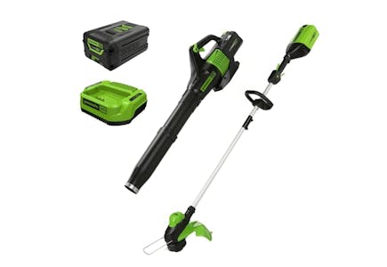 Greenworks Trimmer & Leaf Blower Kit