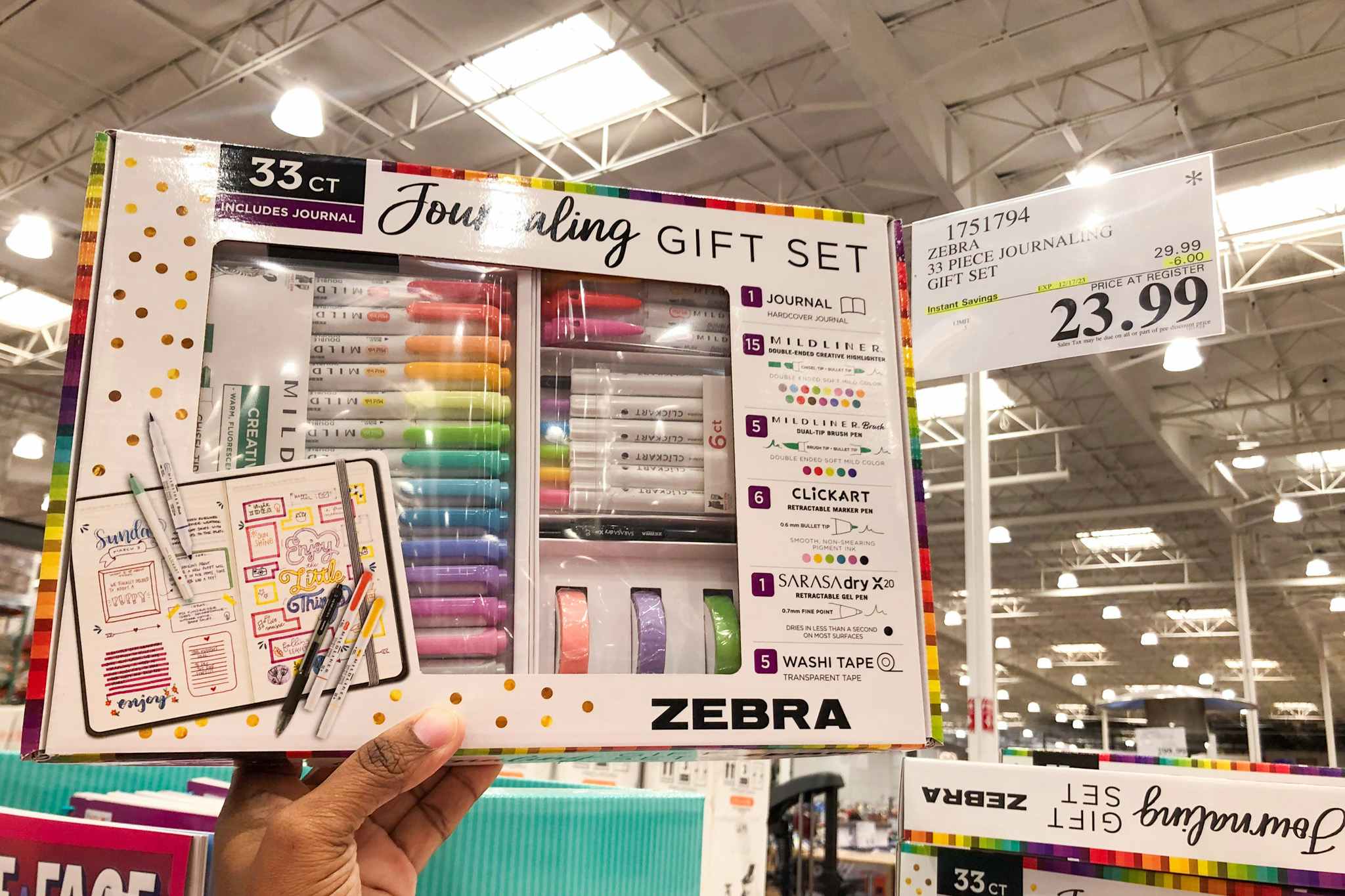 Zebra 33-Piece Journaling Gift Set, Just $23.99 at Costco (Reg. $29.99) -  The Krazy Coupon Lady