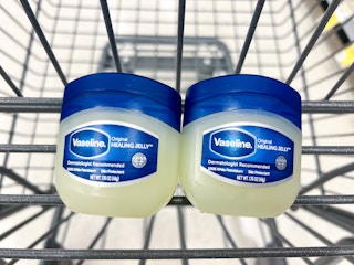 two vaseline containers in shopping cart