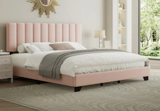 light pink hillsdale bed
