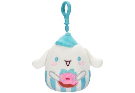 Squishmallows Sanrio Cinnamoroll Donut Clip On