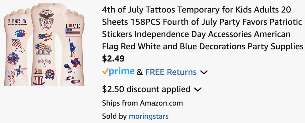 amazon-4th-july-tattoo-cart