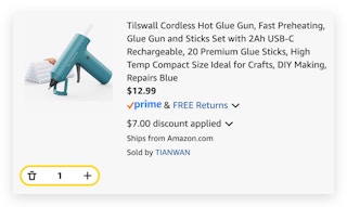 Tilswall Cordless Hot Glue Gun