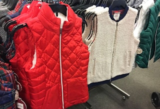 juniors SO sherpa lined puffer vest kohls