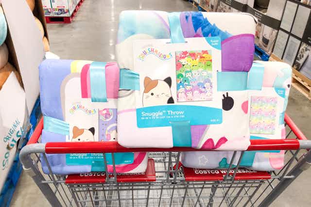 Squishmallows Snuggle Throw, Just $19.99 at Costco card image