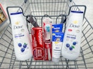 coppertone colgate dove in walgreens cart