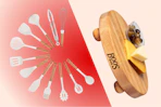 Utensil set and cutting board