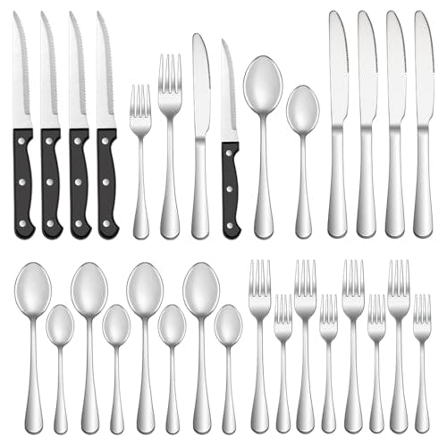 Silverware Set with Steak Knives
