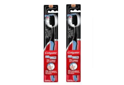 2 Colgate Charcoal Toothbrushes