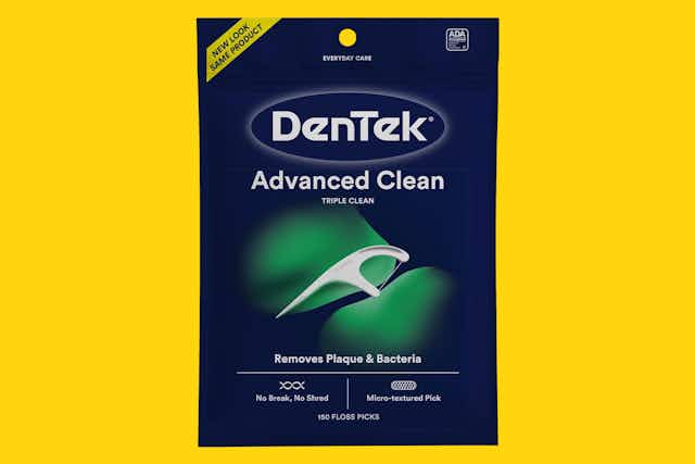 Dentek Advanced Clean Floss Picks 150-Pack, Only $2.59 on Amazon card image