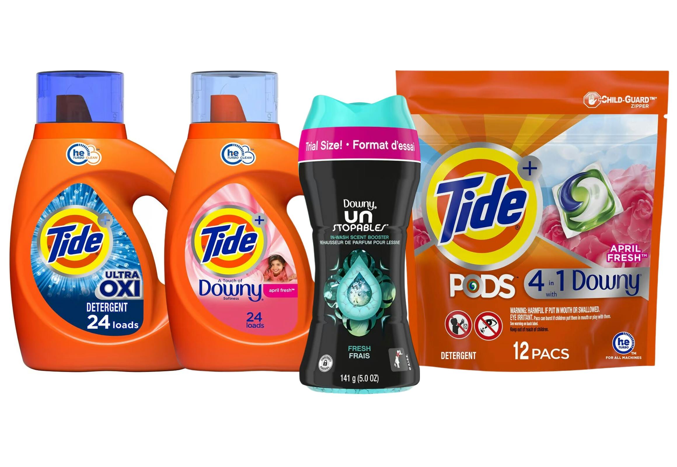 4 P&G Laundry Products