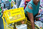woman shopping in dollar general