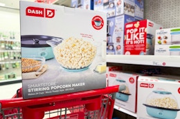 Dash SmartStore Electric Popcorn Maker, Only $18.99 at Target (Reg. $40) card image