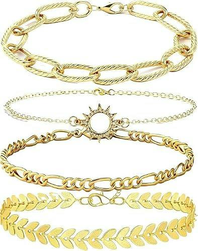 Gold-Plated Bracelet Set