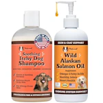 1 Natural Dog Shampoo + 1 Salmon Oil