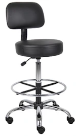 Boss Office Medical Spa Drafting Stool