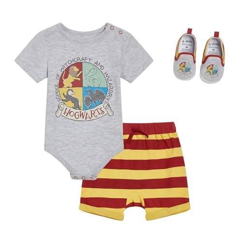 Baby Bodysuit, Shorts and Shoes Set