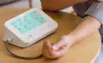 blood pressure monitor on a table