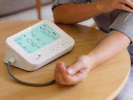 blood pressure monitor on a table